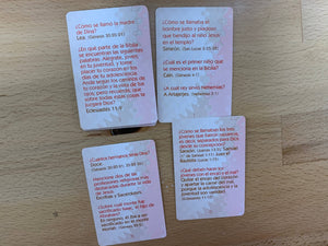 Preguntas y respuestas bíblicas. Juego Bíblico