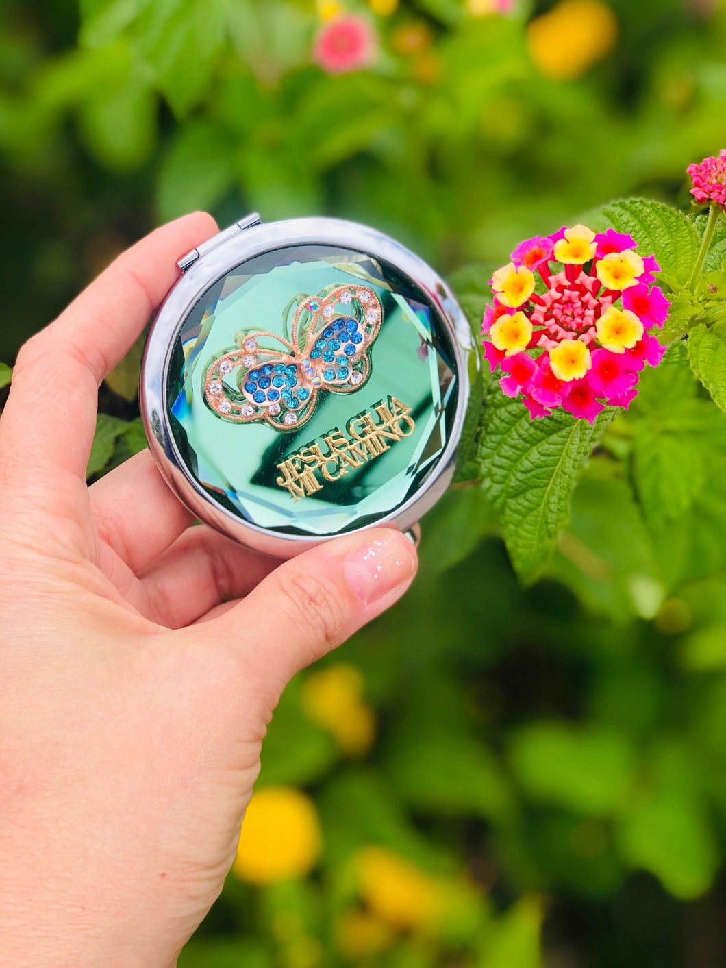 Mini espejo Jesús guía mi camino