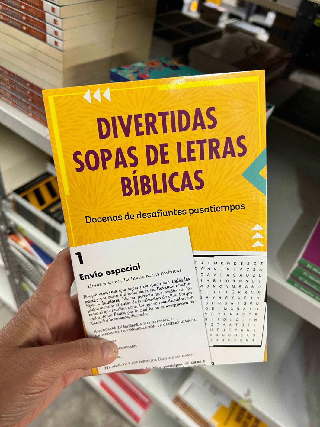 Divertidas sopas de letras bíblicas.