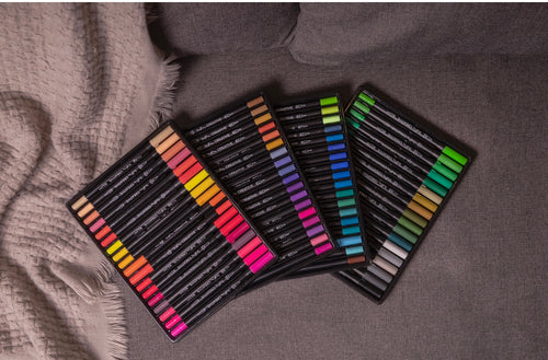 Set de Marcadores para Lettering en Biblia de apuntes.